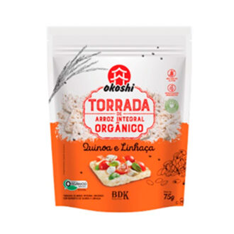 Torradas de Arroz Integral Quinoa e Linhaça Hikage